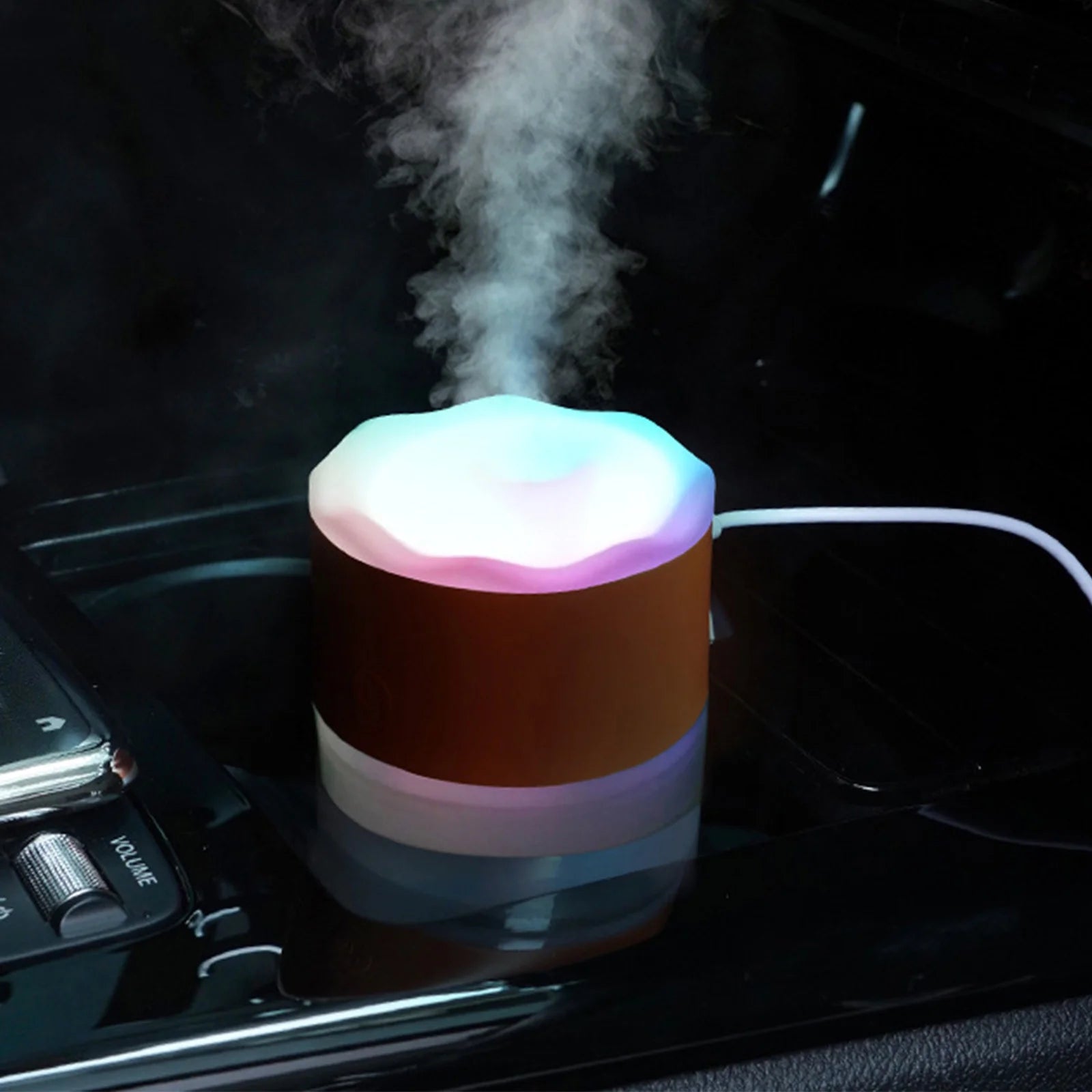 Humidifiers for Bedroom, 300Ml, Usb Car Humidifier, Small Home Desktop Mini Humidifier Aromatherapy Machine, Office with Small Night Light